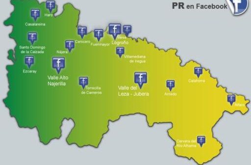 Mapa del Partido Riojano en Facebook